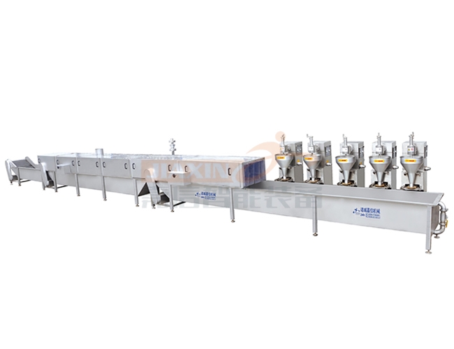 肉丸成型蒸煮冷却流水线